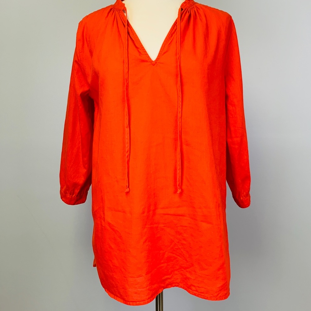 J. Crew Linen / Cotten Shirt Dress - S